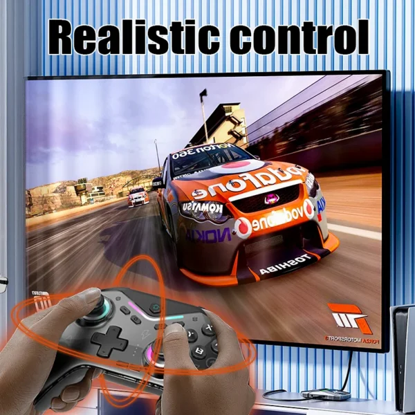 Gamepad Bluetooth sem fio para Switch Pro, Controlador, Joystick, Consola de Jogos, Punho de 6 Eixos, Efeito Hall, PC, Android, IOS - Image 4
